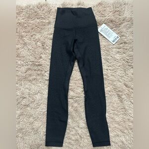 lululemon -  Textured Black Leggings